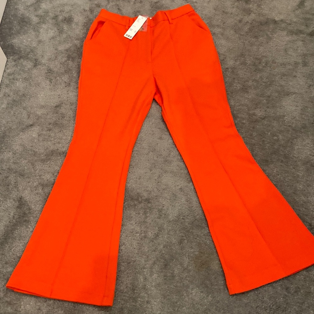 Urban Outfitters Orange Flare Pants Size Large